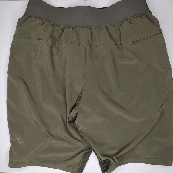 Lululemon THE Liner Short 9" Mens Size Small Shorts Drawstring Dark Olive Green - Picture 3 of 7